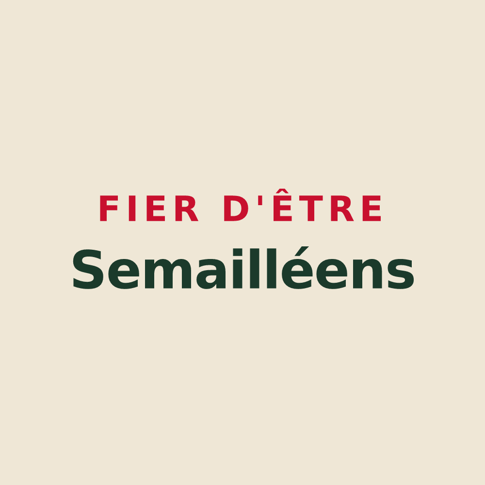 Tote bag « Fier d'être Semailléens » — design pour Semallé