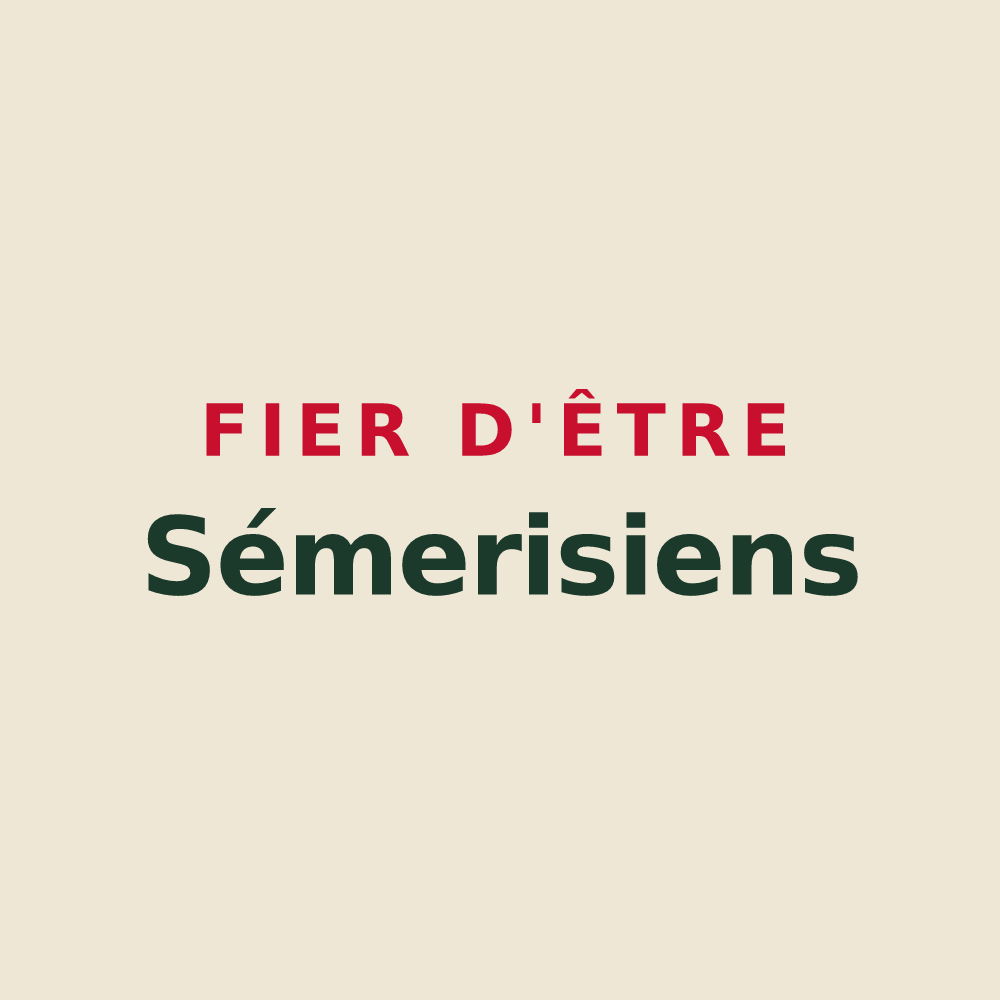 Tote bag « Fier d'être Sémerisiens » — design pour Sémeries