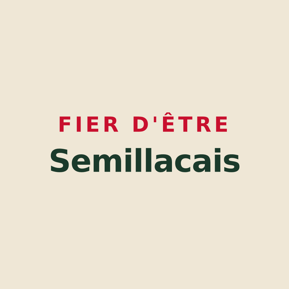 Tote bag « Fier d'être Semillacais » — design pour Semillac