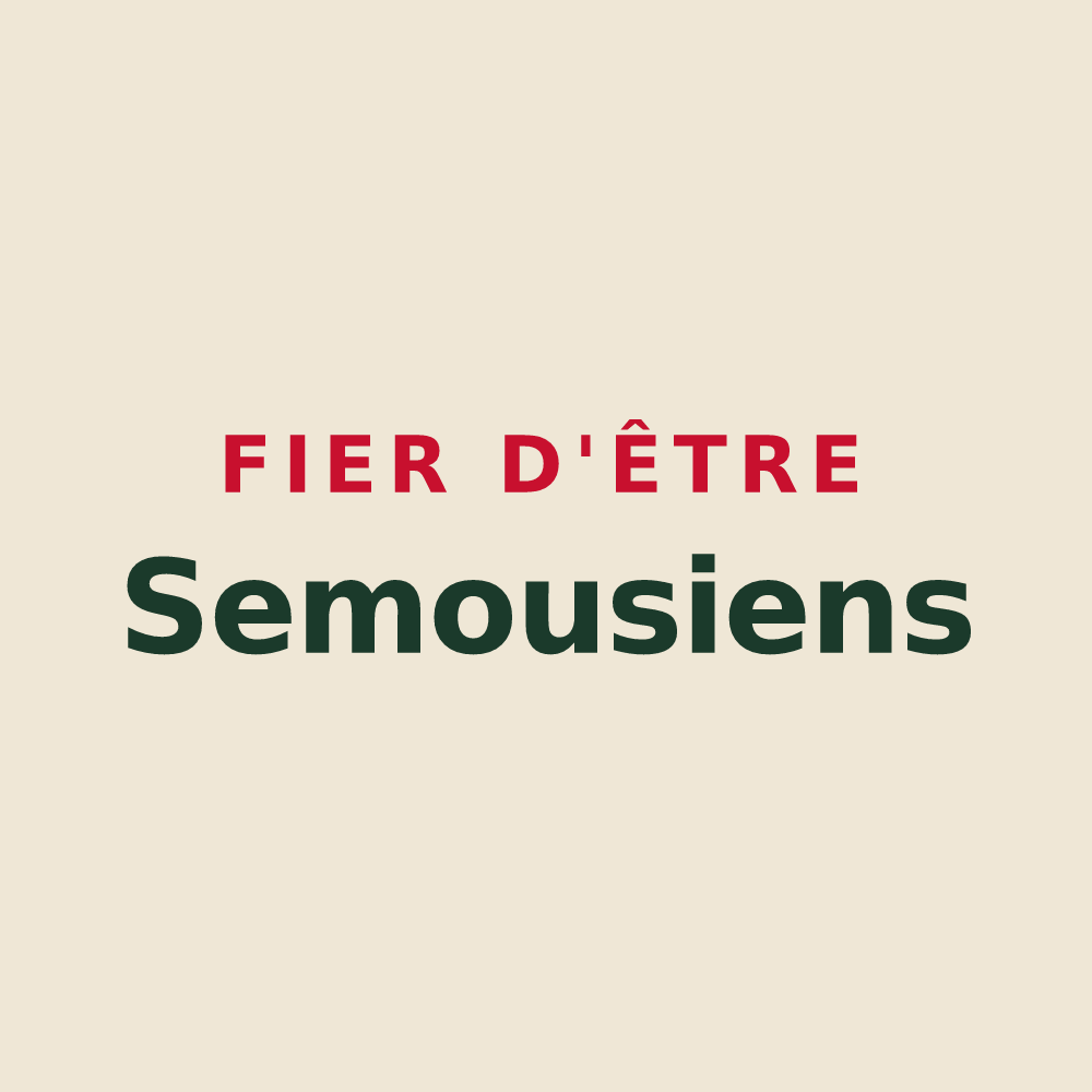 Tote bag « Fier d'être Semousiens » — design pour Semousies
