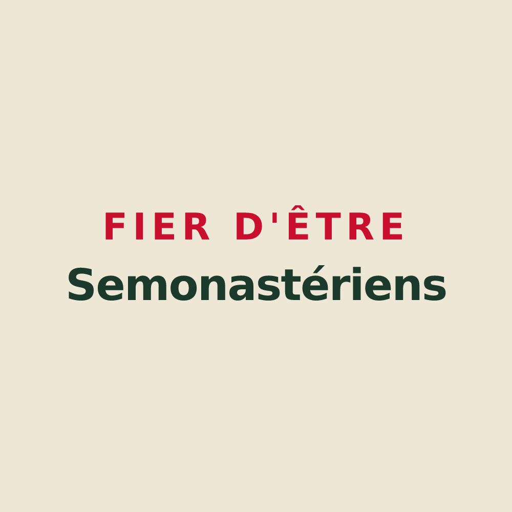 Tote bag « Fier d'être Semonastériens » — design pour Semoutiers-Montsaon
