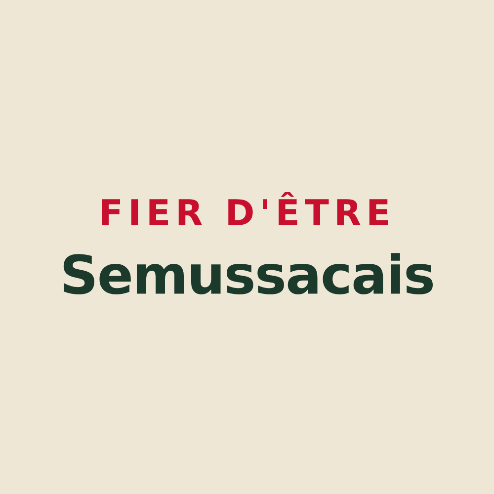 Tote bag « Fier d'être Semussacais » — design pour Semussac