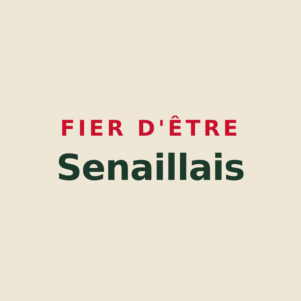 Tote bag « Fier d'être Senaillais » — design pour Senailly