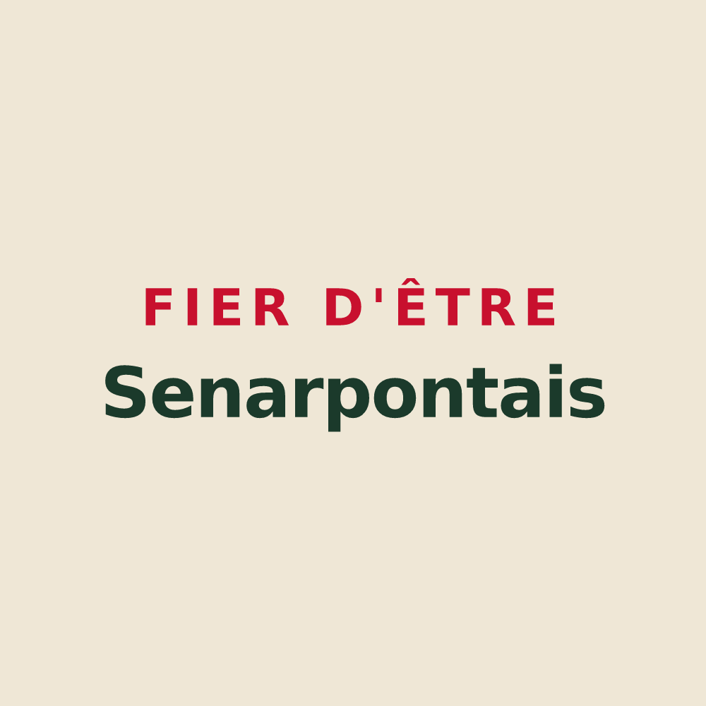 Tote bag « Fier d'être Senarpontais » — design pour Senarpont