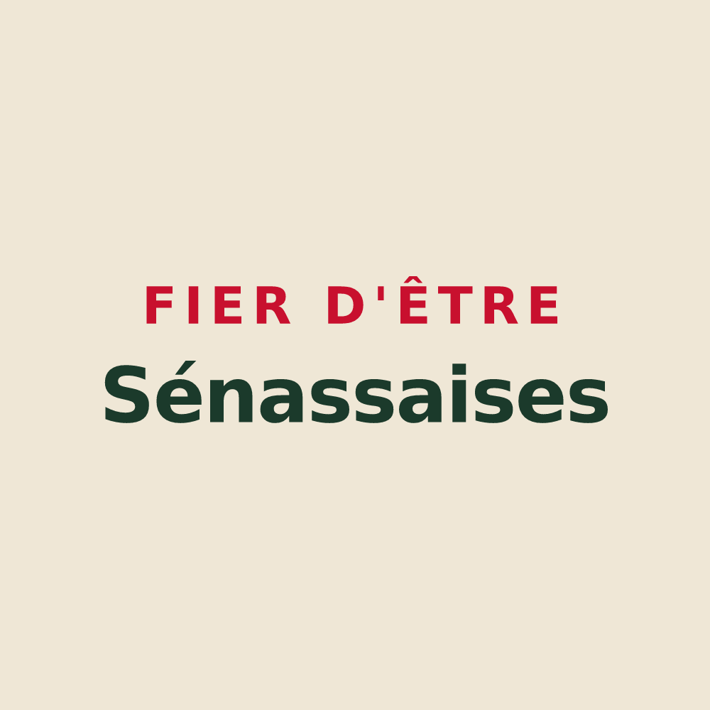 Tote bag « Fier d'être Sénassaises » — design pour Sénas