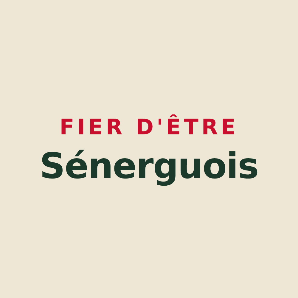 Tote bag « Fier d'être Sénerguois » — design pour Sénergues