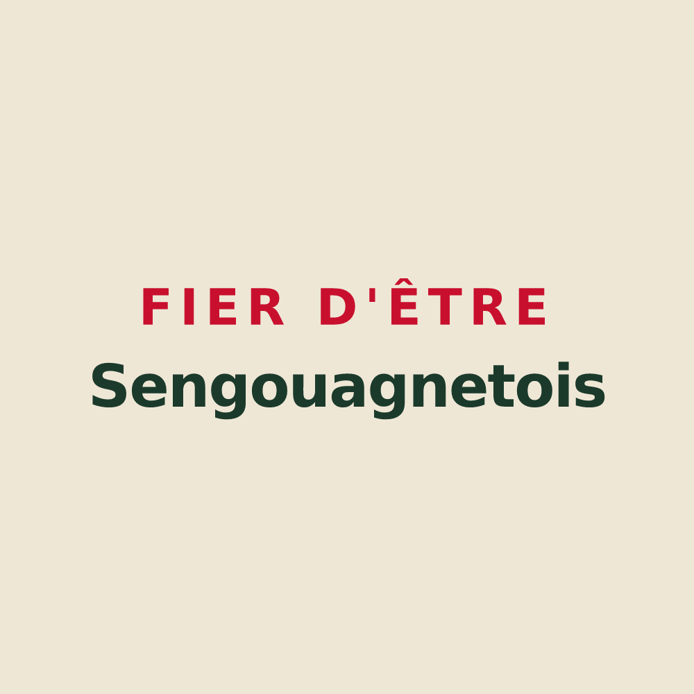 Tote bag « Fier d'être Sengouagnetois » — design pour Sengouagnet