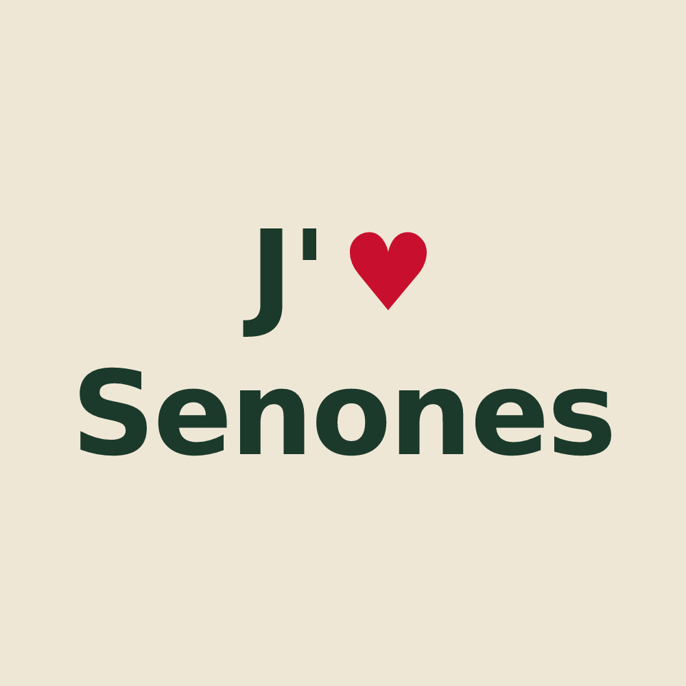 Tote bag personnalisé Senones — design J'aime Senones