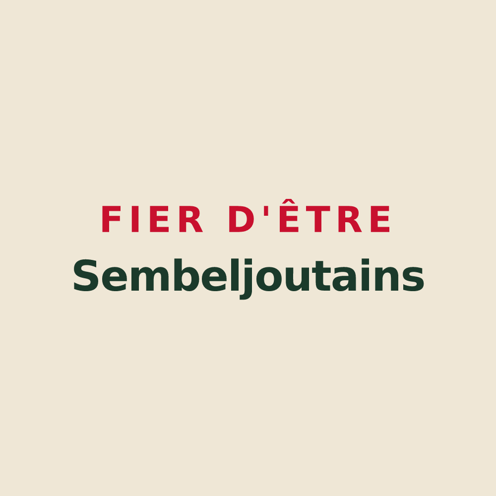 Tote bag « Fier d'être Sembeljoutains » — design pour Sens-Beaujeu
