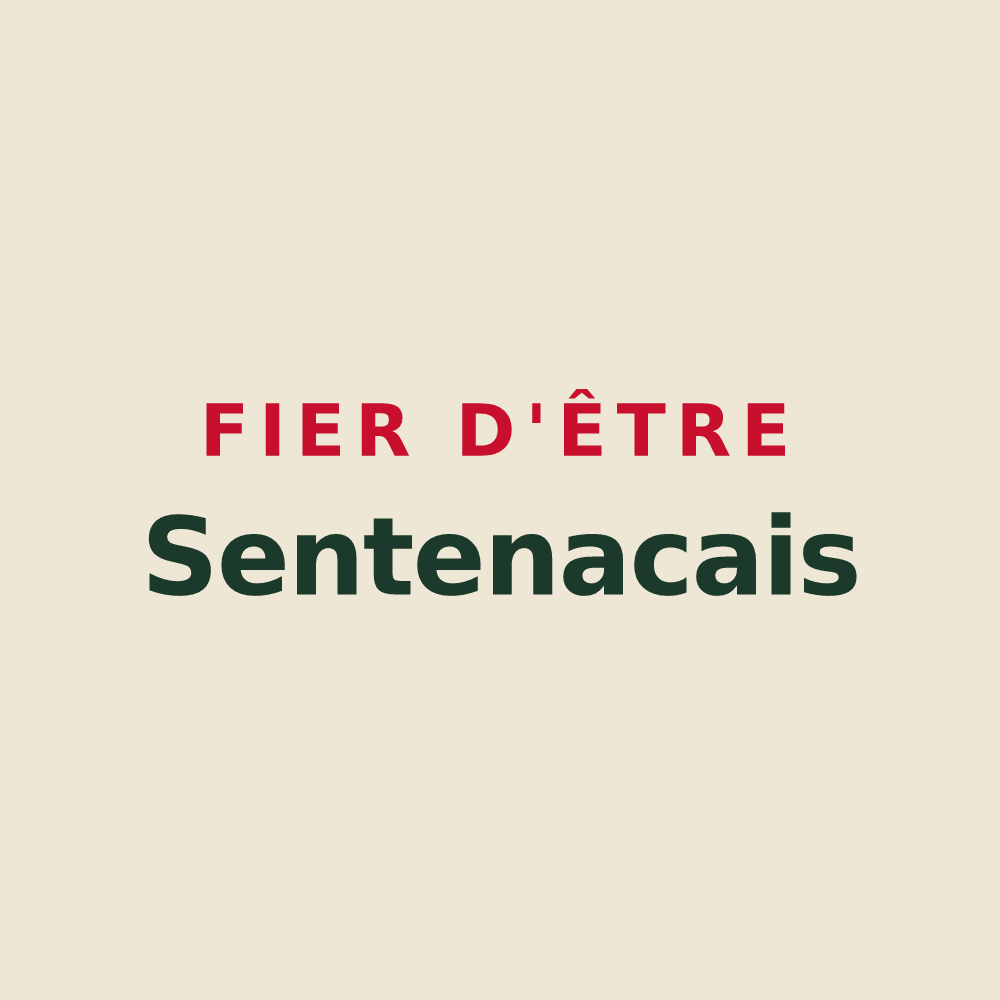 Tote bag « Fier d'être Sentenacais » — design pour Sentenac-d'Oust