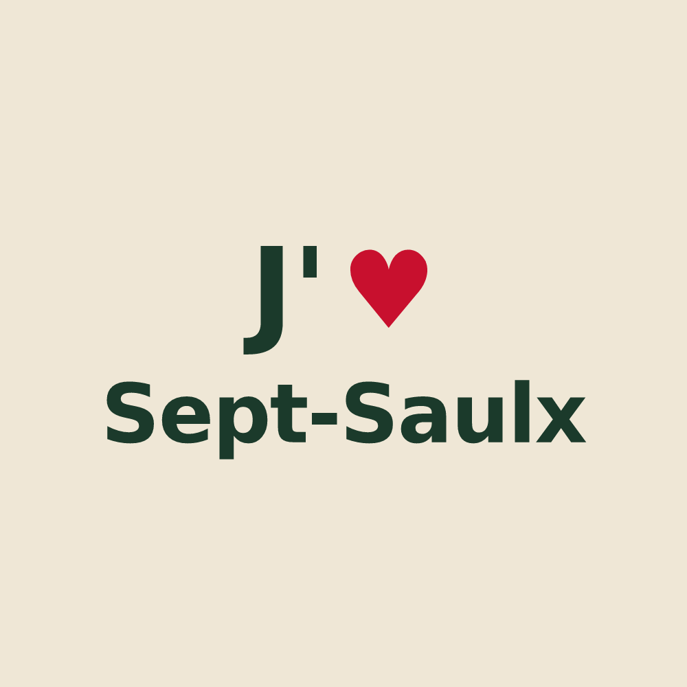 Tote bag personnalisé Sept-Saulx — design J'aime Sept-Saulx