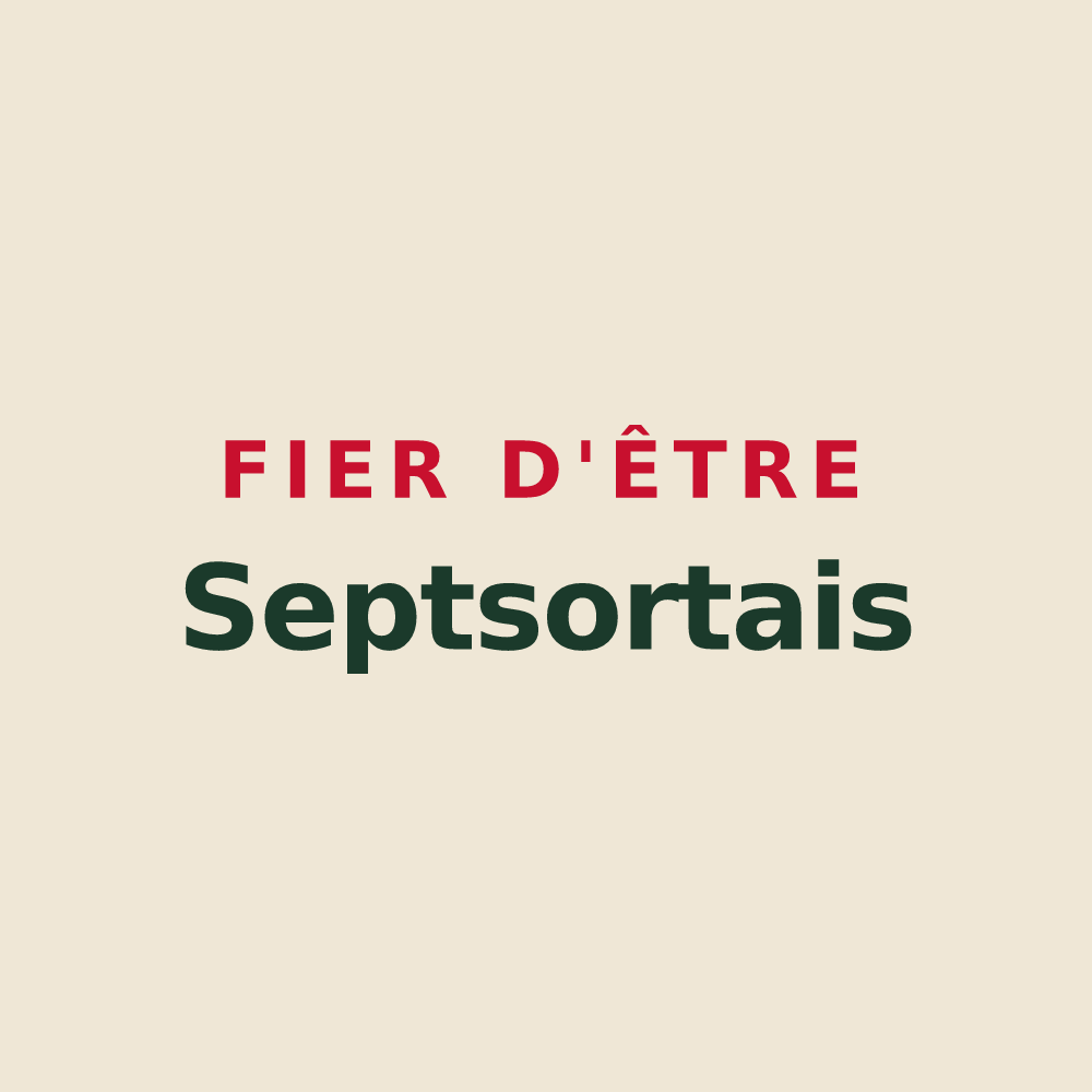 Tote bag « Fier d'être Septsortais » — design pour Sept-Sorts