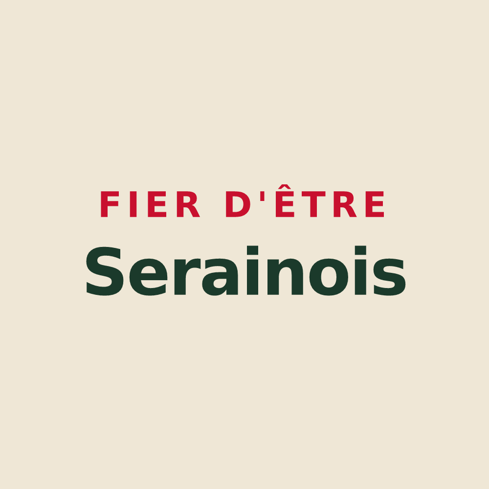 Tote bag « Fier d'être Serainois » — design pour Serain