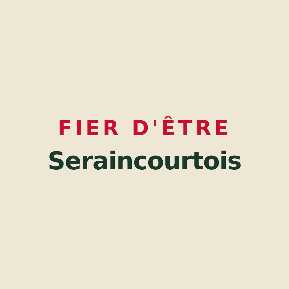Tote bag « Fier d'être Seraincourtois » — design pour Seraincourt