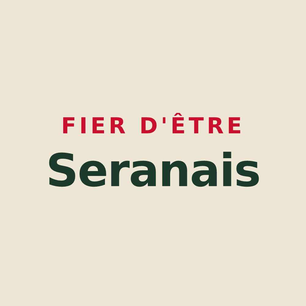 Tote bag « Fier d'être Seranais » — design pour Serans