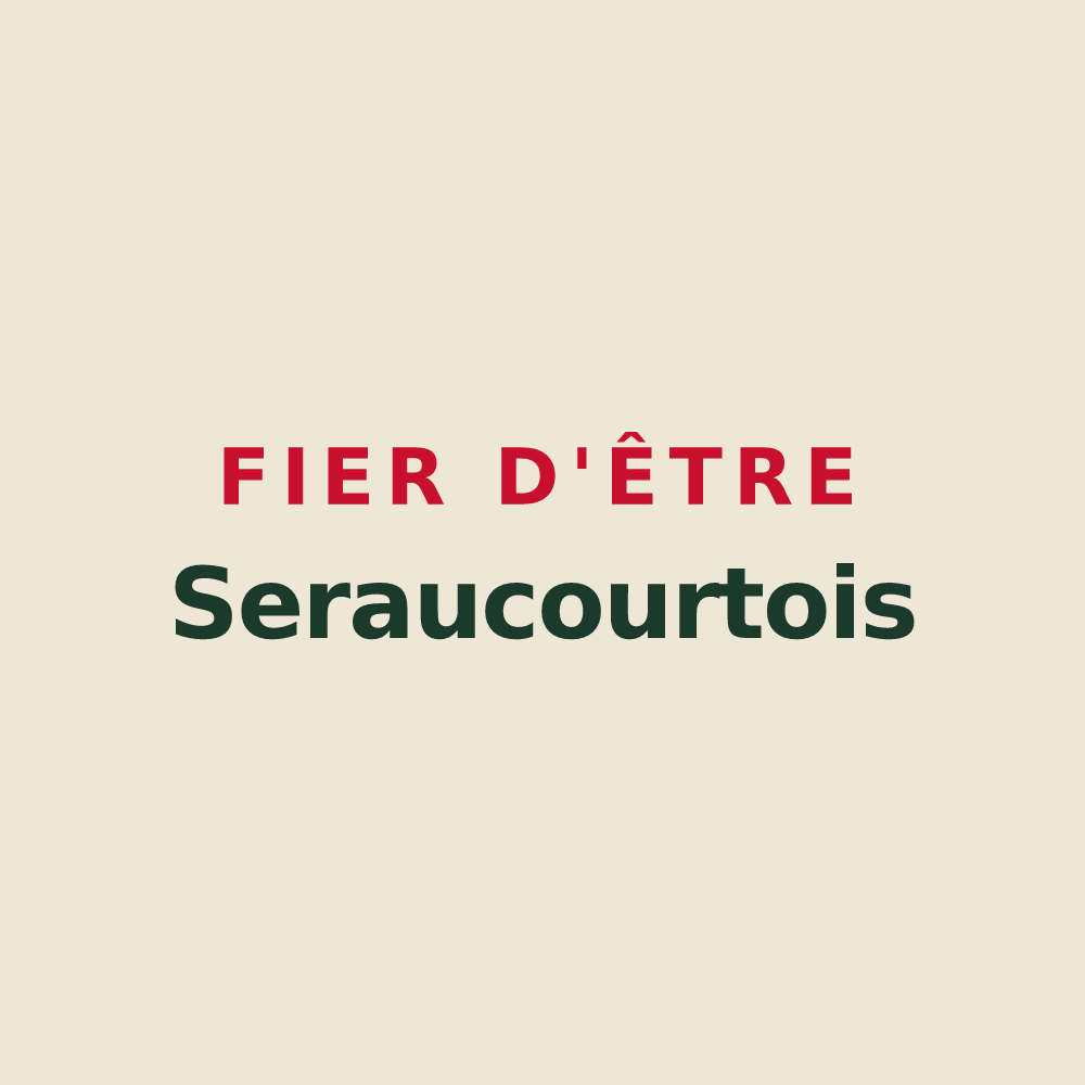 Tote bag « Fier d'être Seraucourtois » — design pour Seraucourt-le-Grand