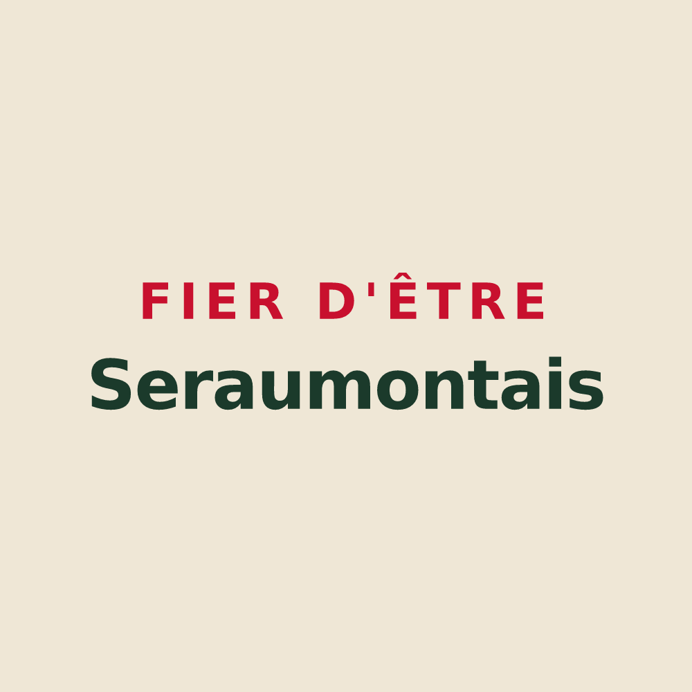 Tote bag « Fier d'être Seraumontais » — design pour Seraumont