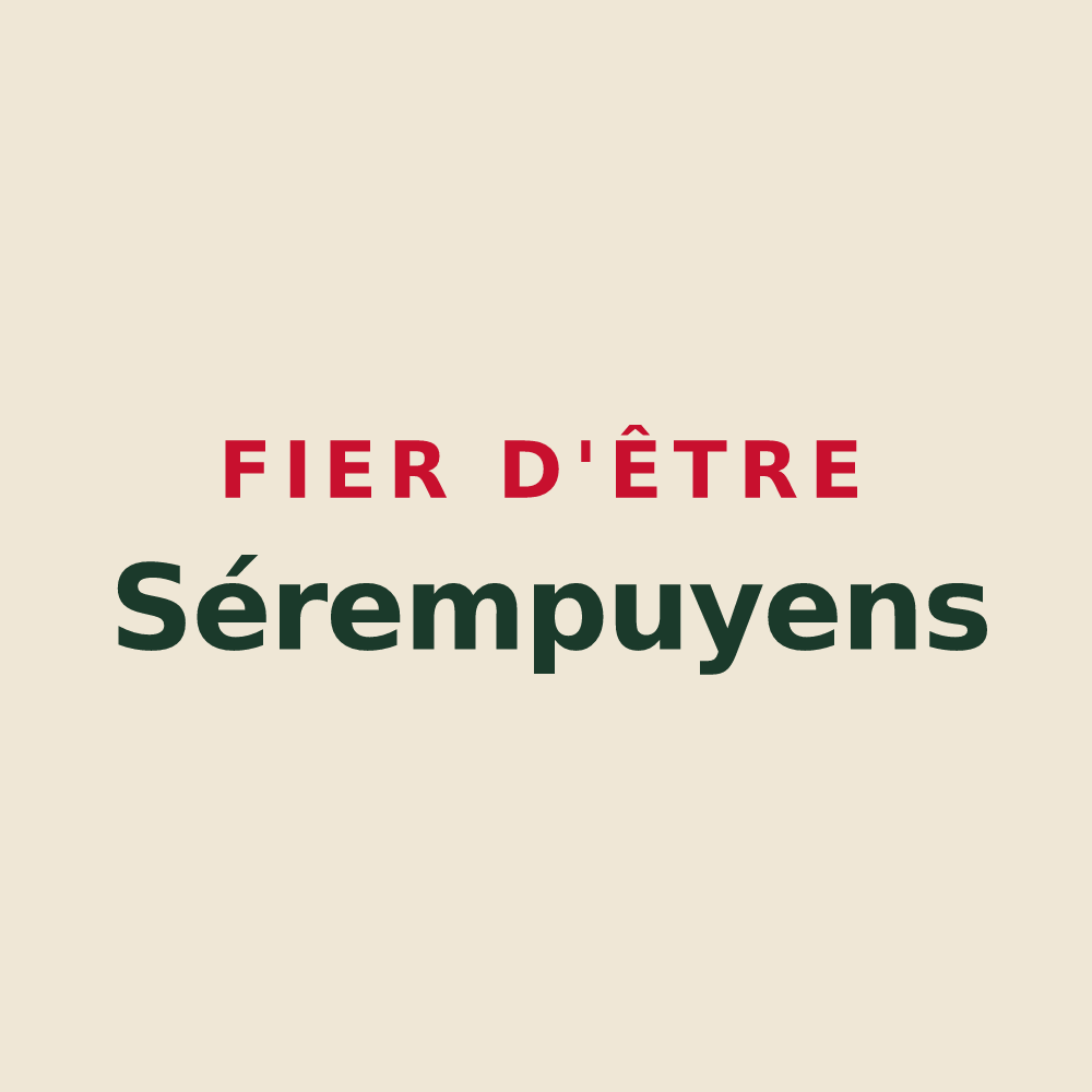 Tote bag « Fier d'être Sérempuyens » — design pour Sérempuy