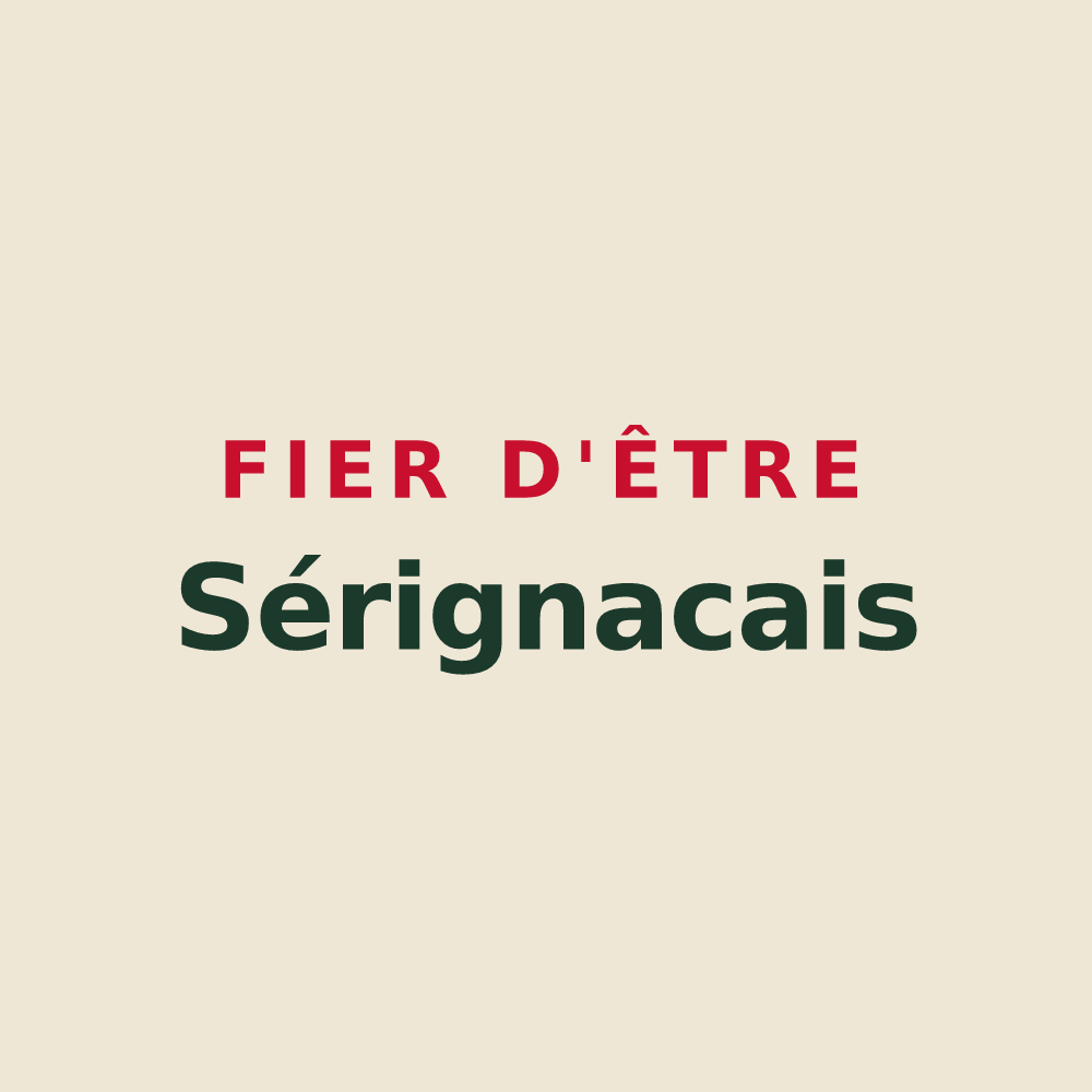 Tote bag « Fier d'être Sérignacais » — design pour Sérignac