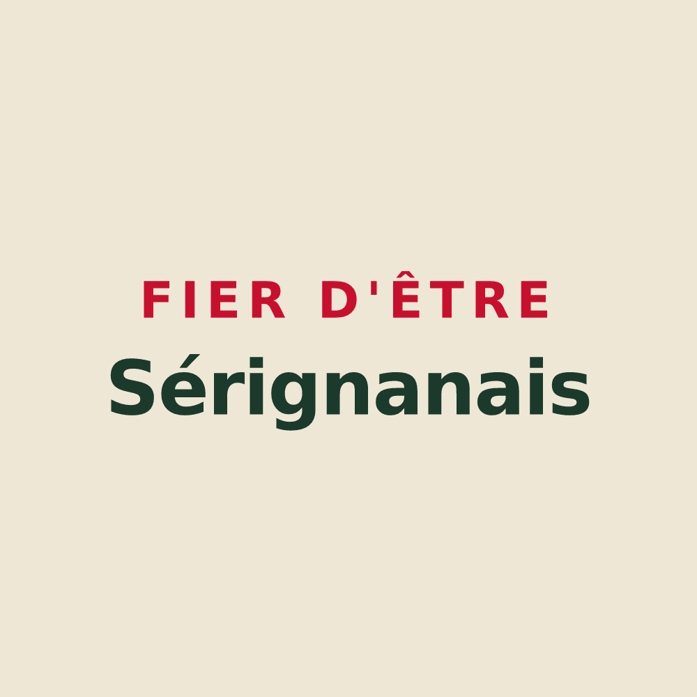 Tote bag « Fier d'être Sérignanais » — design pour Sérignan-du-Comtat