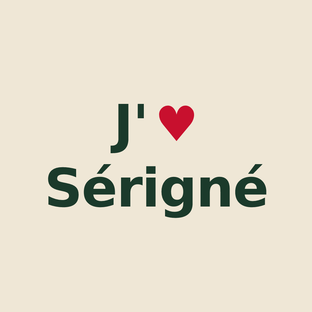 Tote bag personnalisé Sérigné — design J'aime Sérigné