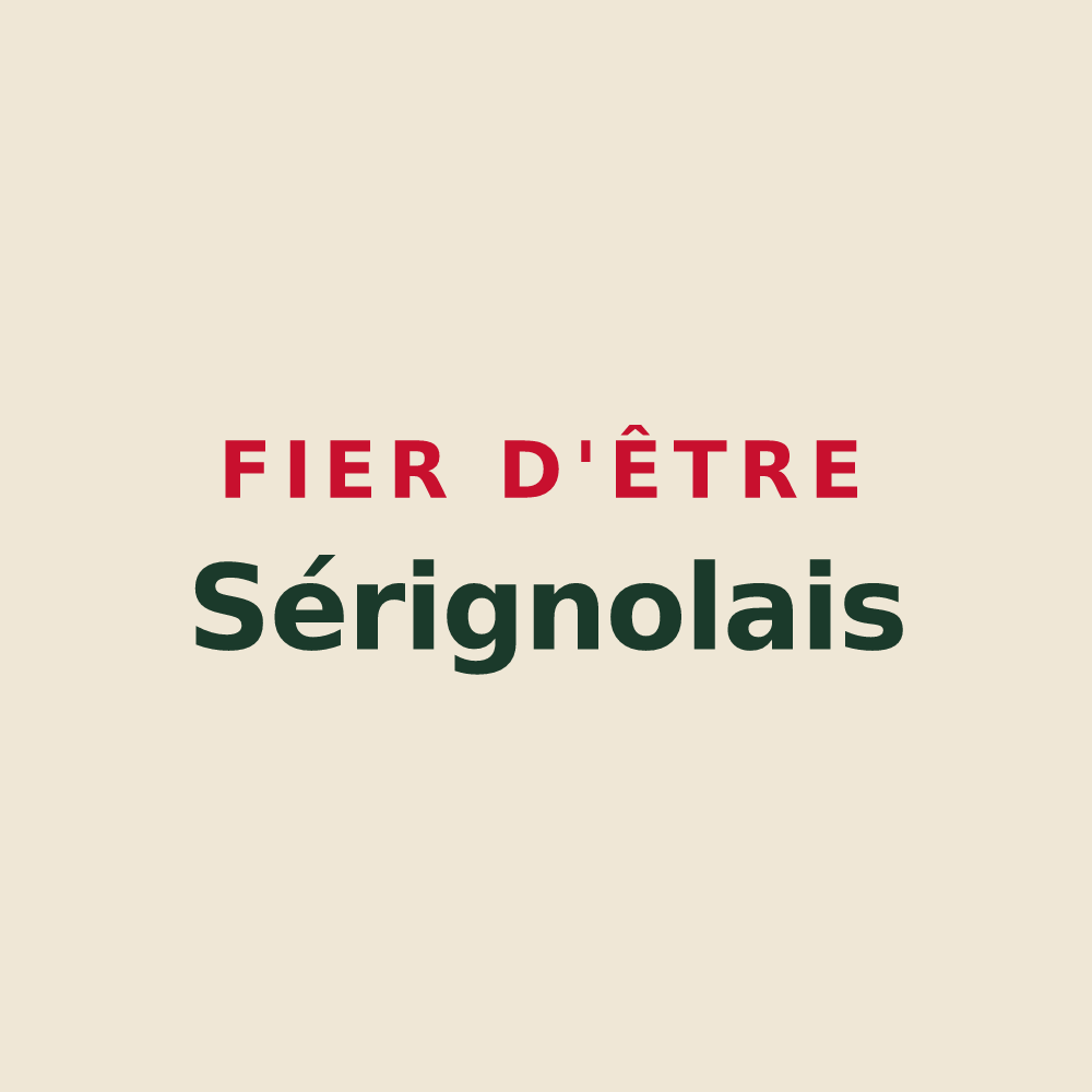 Tote bag « Fier d'être Sérignolais » — design pour Sérigné