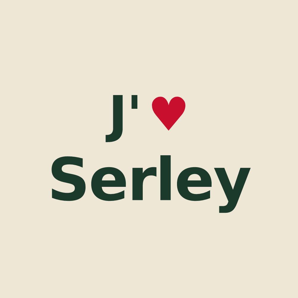 Tote bag personnalisé Serley — design J'aime Serley