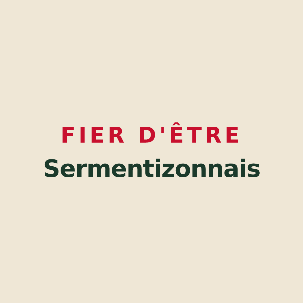 Tote bag « Fier d'être Sermentizonnais » — design pour Sermentizon