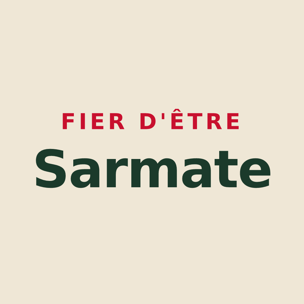 Tote bag « Fier d'être Sarmate » — design pour Sermiers