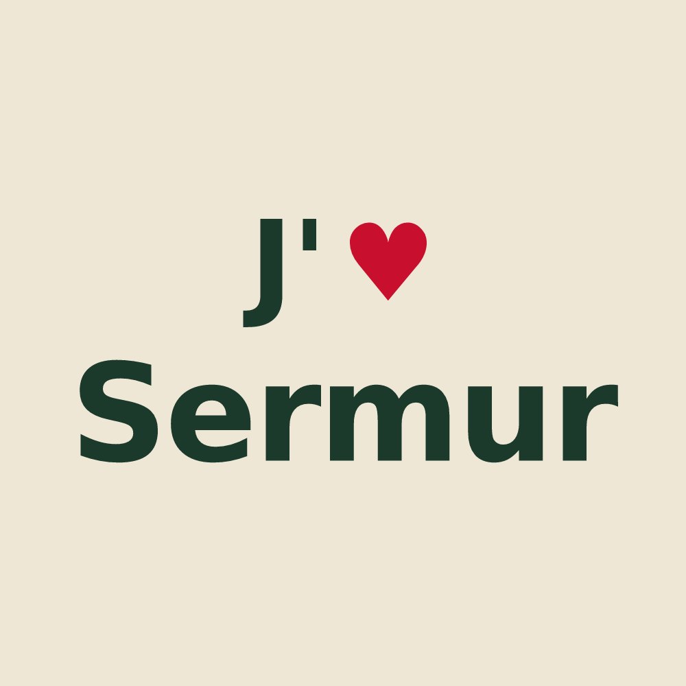 Tote bag personnalisé Sermur — design J'aime Sermur