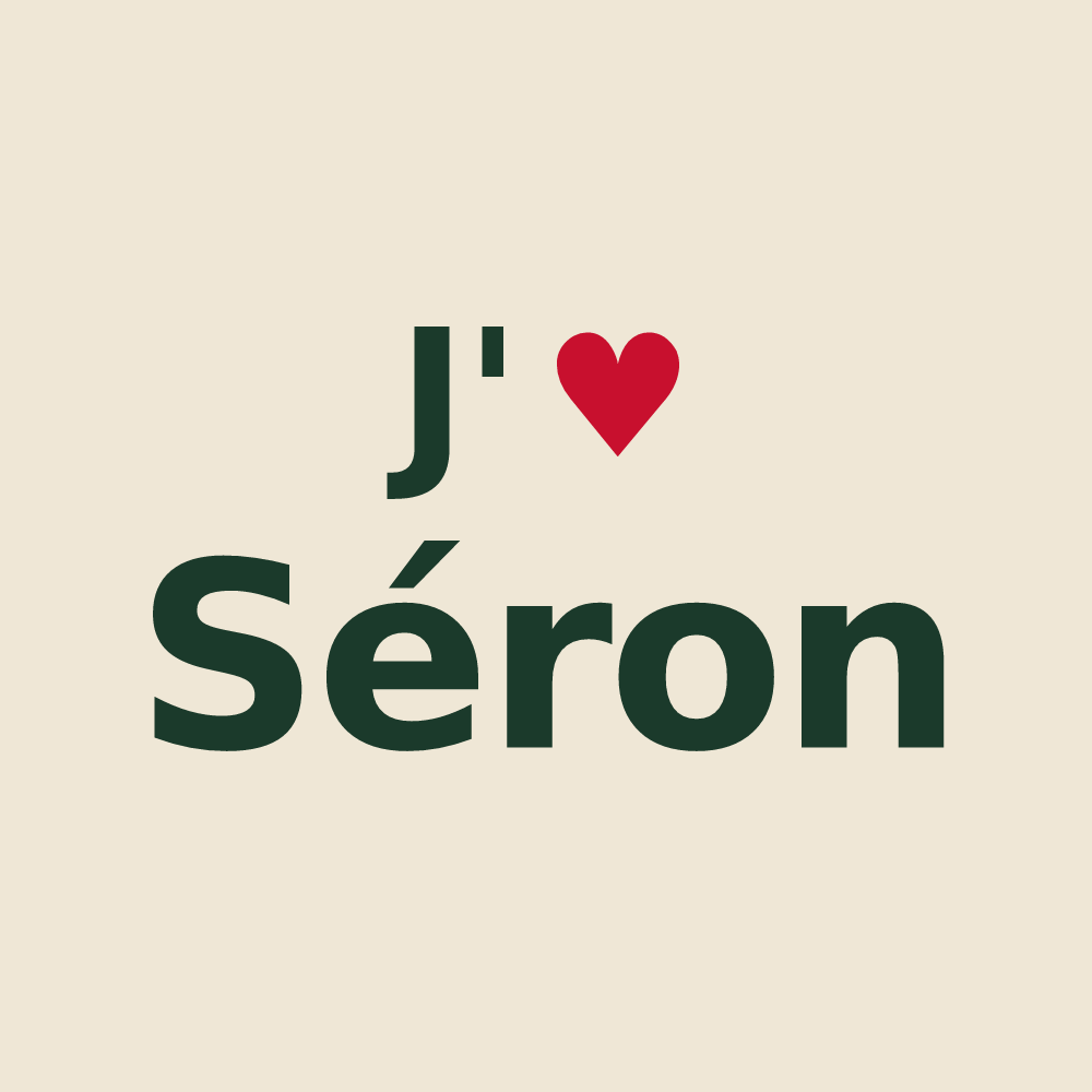 Tote bag personnalisé Séron — design J'aime Séron