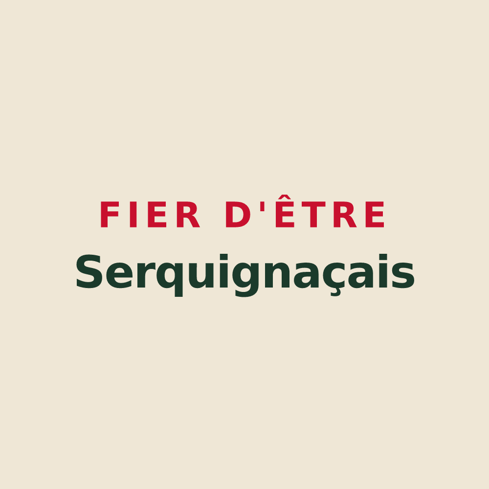 Tote bag « Fier d'être Serquignaçais » — design pour Serquigny