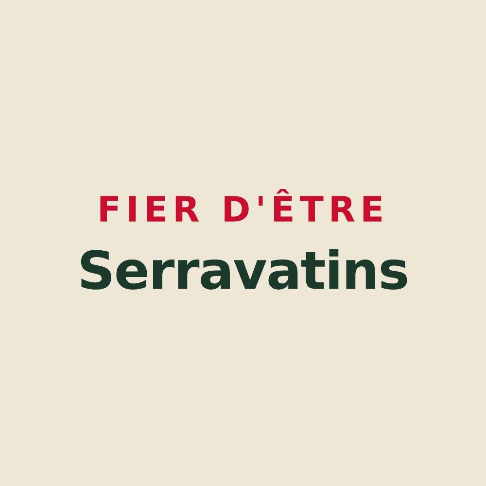 Tote bag « Fier d'être Serravatins » — design pour Serraval