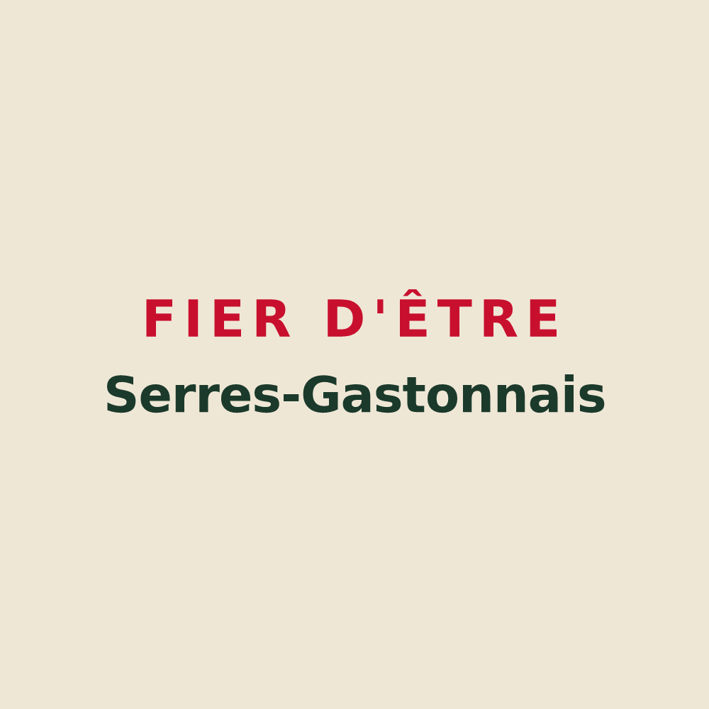 Tote bag « Fier d'être Serres-Gastonnais » — design pour Serres-Gaston