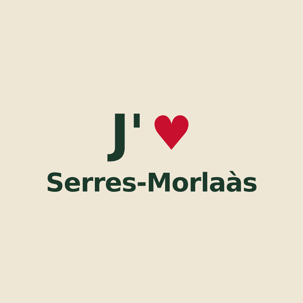 Tote bag personnalisé Serres-Morlaàs — design J'aime Serres-Morlaàs