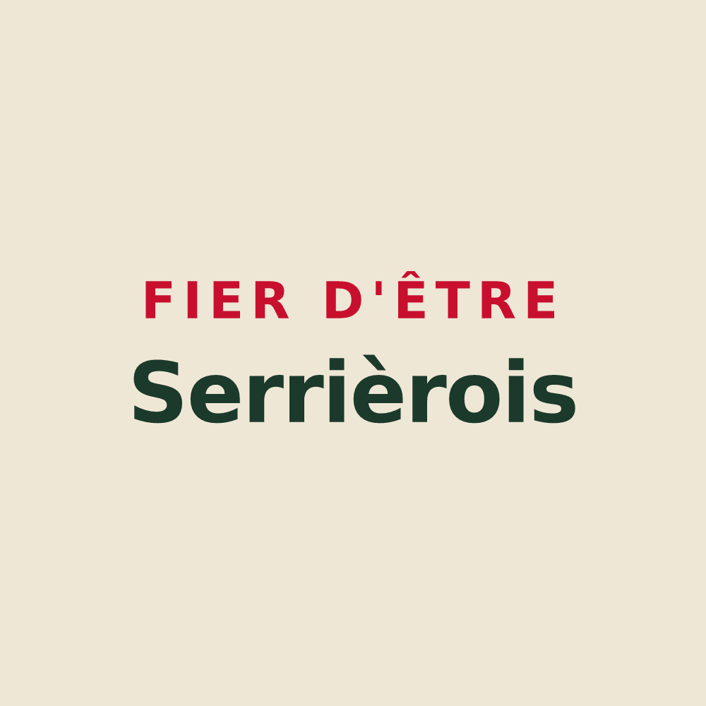 Tote bag « Fier d'être Serrièrois » — design pour Serrières-de-Briord