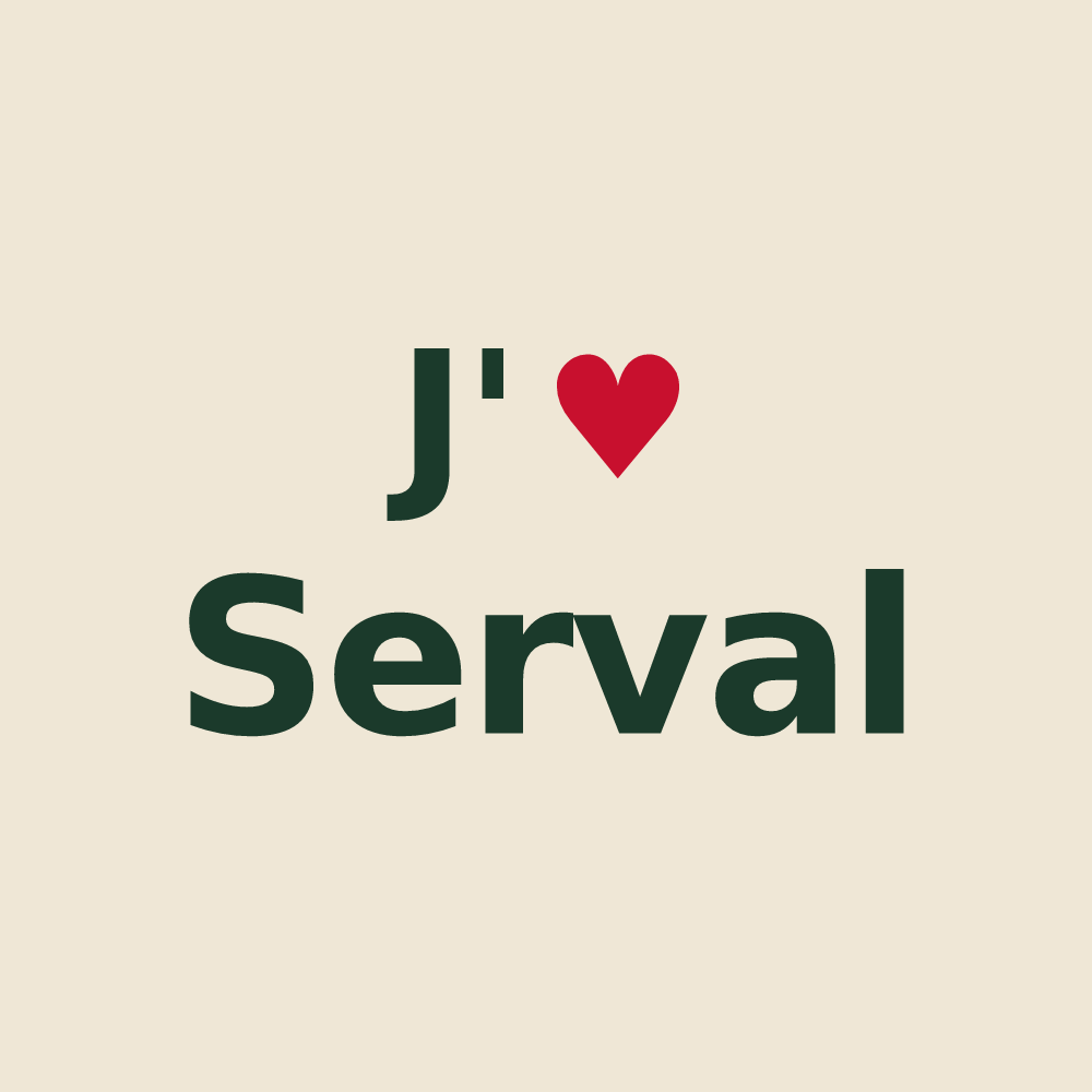 Tote bag personnalisé Serval — design J'aime Serval
