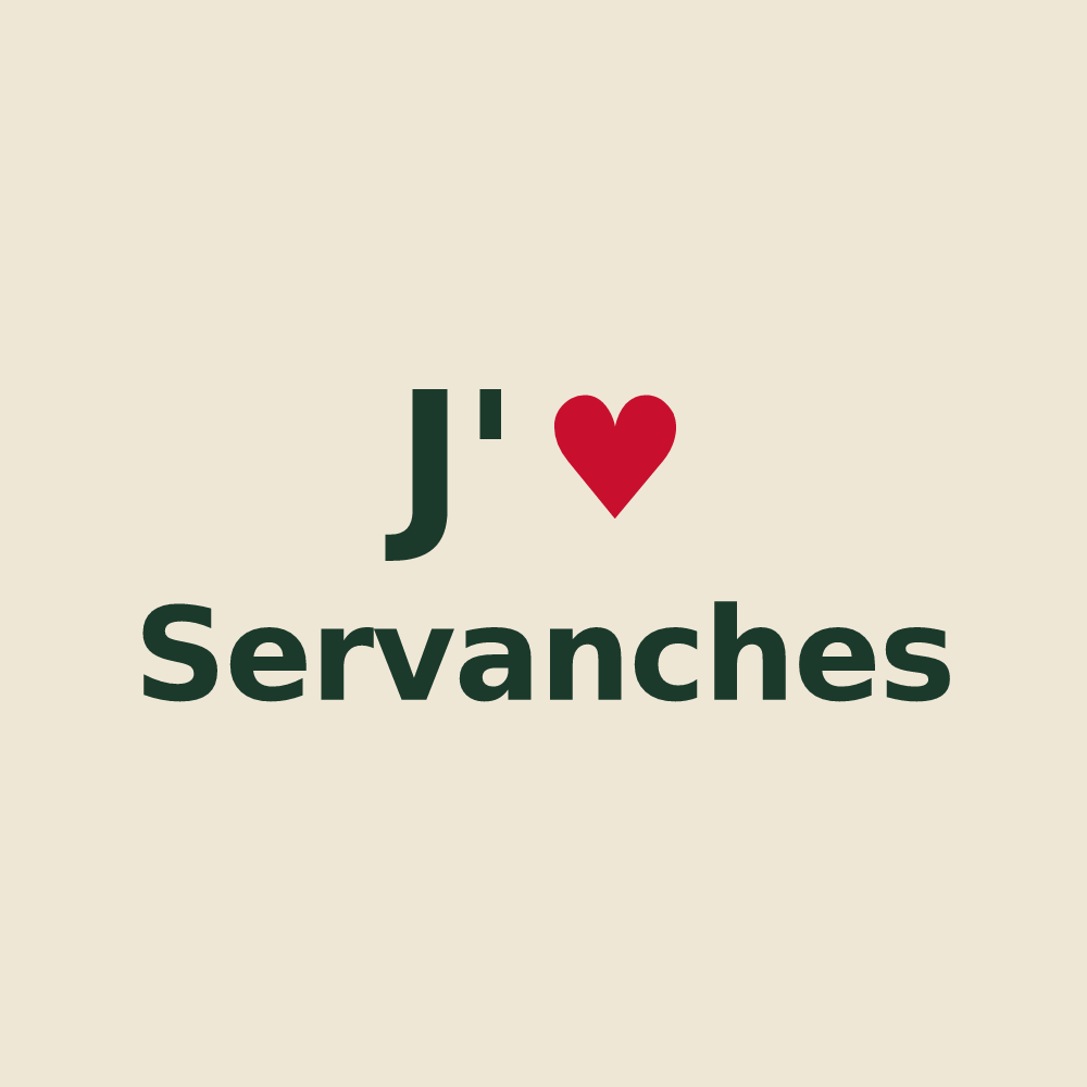 Tote bag personnalisé Servanches — design J'aime Servanches