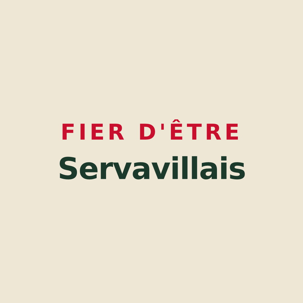 Tote bag « Fier d'être Servavillais » — design pour Servaville-Salmonville