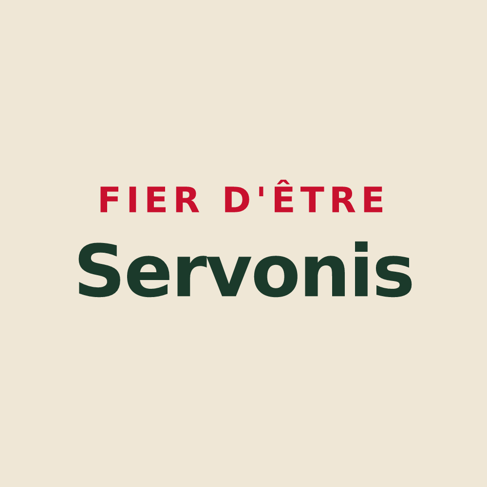 Tote bag « Fier d'être Servonis » — design pour Servon-Melzicourt