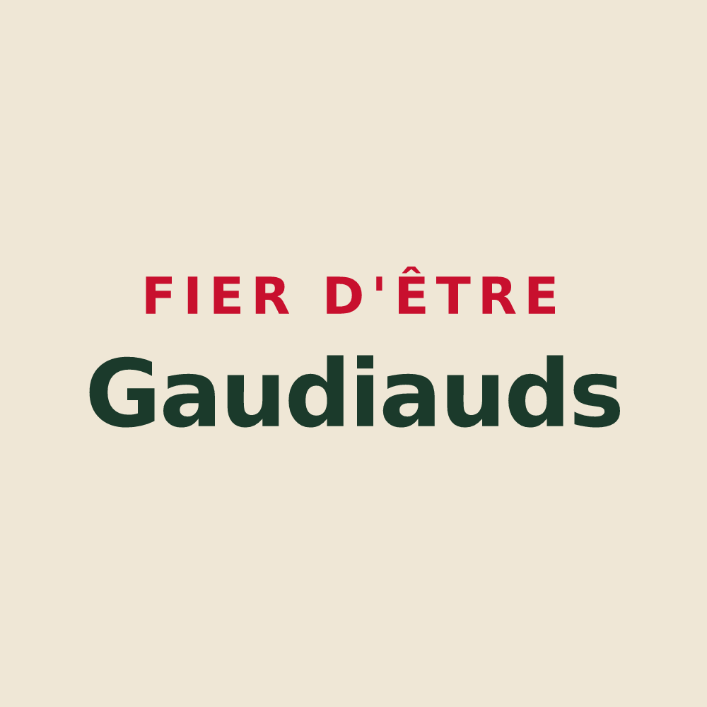 Tote bag « Fier d'être Gaudiauds » — design pour Sery