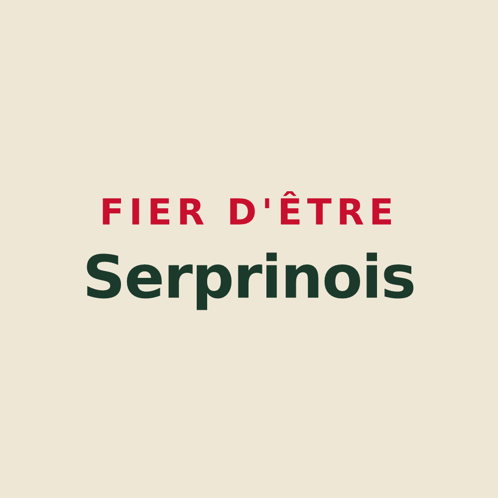 Tote bag « Fier d'être Serprinois » — design pour Serzy-et-Prin