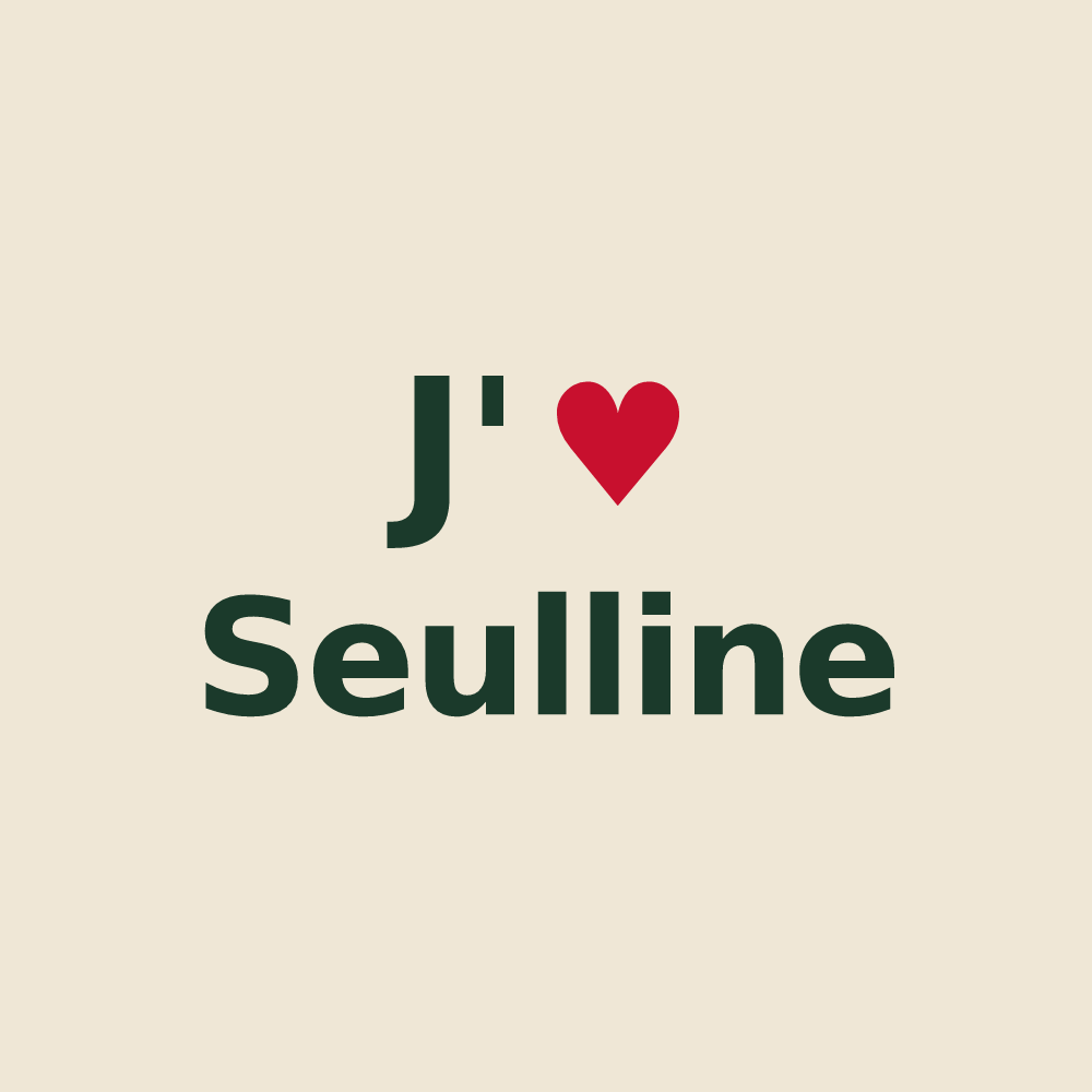 Tote bag personnalisé Seulline — design J'aime Seulline