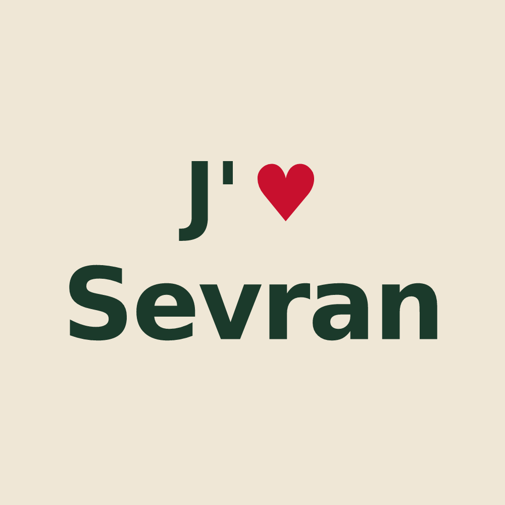 Tote bag personnalisé Sevran — design J'aime Sevran