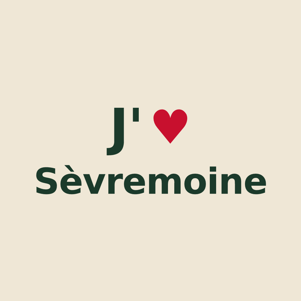 Tote bag personnalisé Sèvremoine — design J'aime Sèvremoine