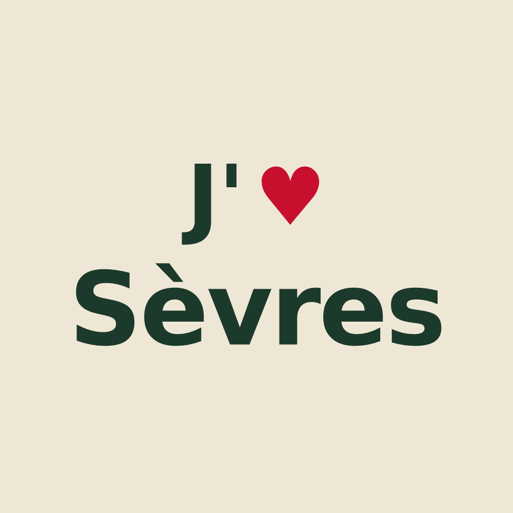 Tote bag personnalisé Sèvres — design J'aime Sèvres