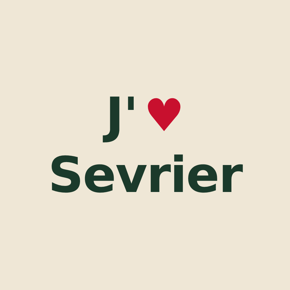 Tote bag personnalisé Sevrier — design J'aime Sevrier