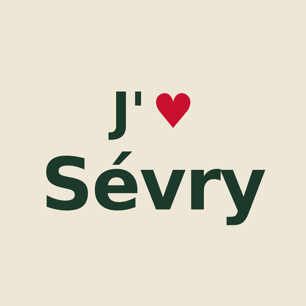 Tote bag personnalisé Sévry — design J'aime Sévry