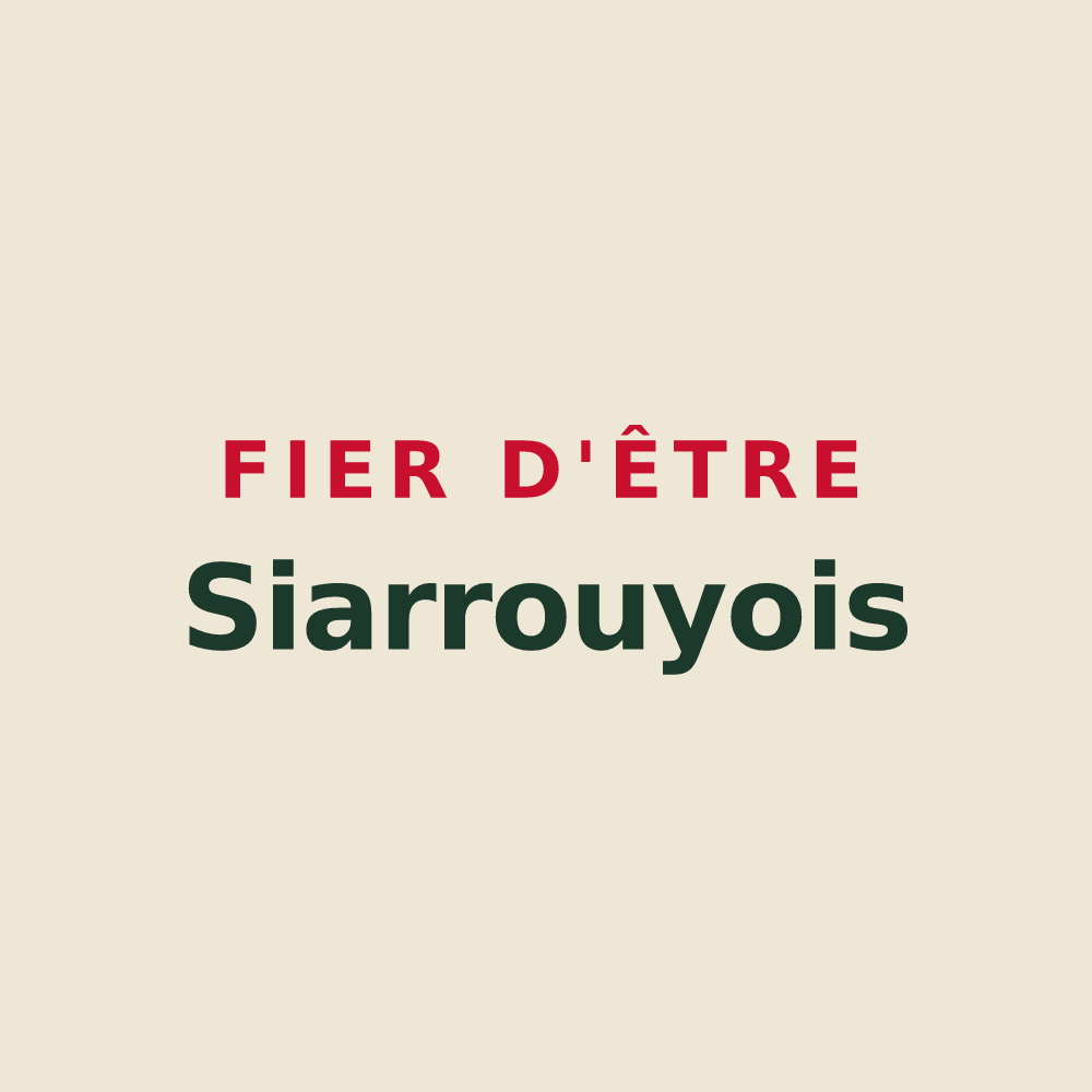 Tote bag « Fier d'être Siarrouyois » — design pour Siarrouy