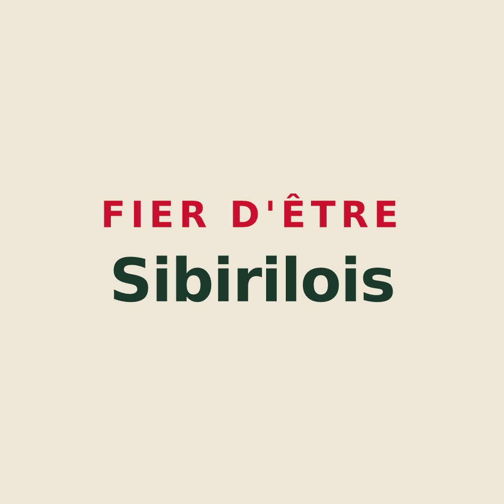 Tote bag « Fier d'être Sibirilois » — design pour Sibiril